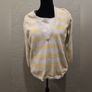 White Stag Multicolor V-Neck Sweater